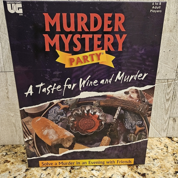 Murder Mystery Dinner Party Game A Taste for Wine and Murder Brand New Sealed - Picture 1 of 16